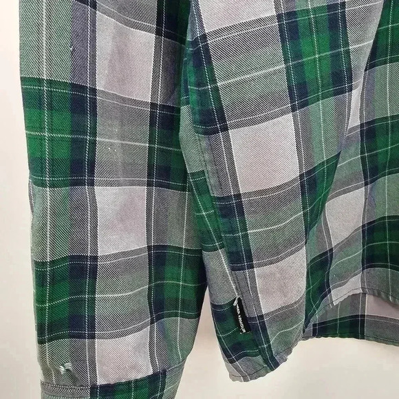 Under Armour Green Plaid Elbow Patch Button Lovesleeve Utility Shirt Large - Picture 4 of 7